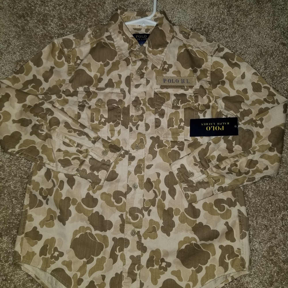 Ralph Lauren Polo Camo Shirt size 7